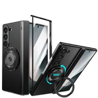 360° Rotating Magnetic Ring Holder Case with Front Screen Protector for Samsung Galaxy Z Fold 6