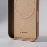 Leather MagSafe Case with Lens Protection for iPhone 15