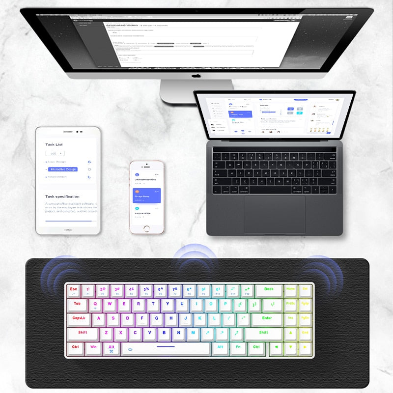 DAREU EK871 RGB Portable Gaming Mechanical Keyboard