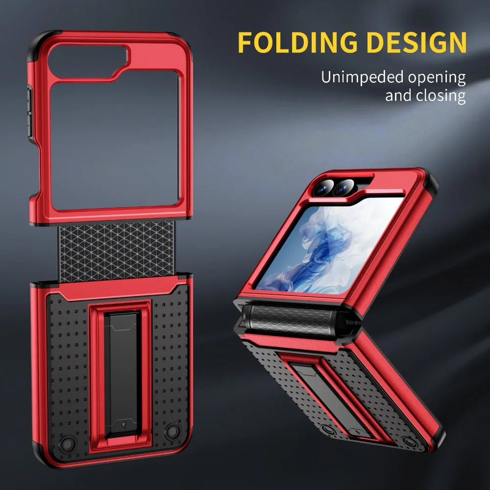 Shockproof Plastic Hard Shell Case with Hinge Protection for Samsung Galaxy Z Flip 6 – Ultimate Durability and Safety