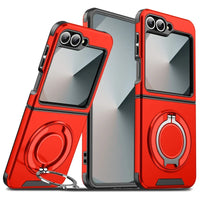 Magnetic Heavy Duty Armor Case with Ring Holder for Samsung Galaxy Z Flip 6