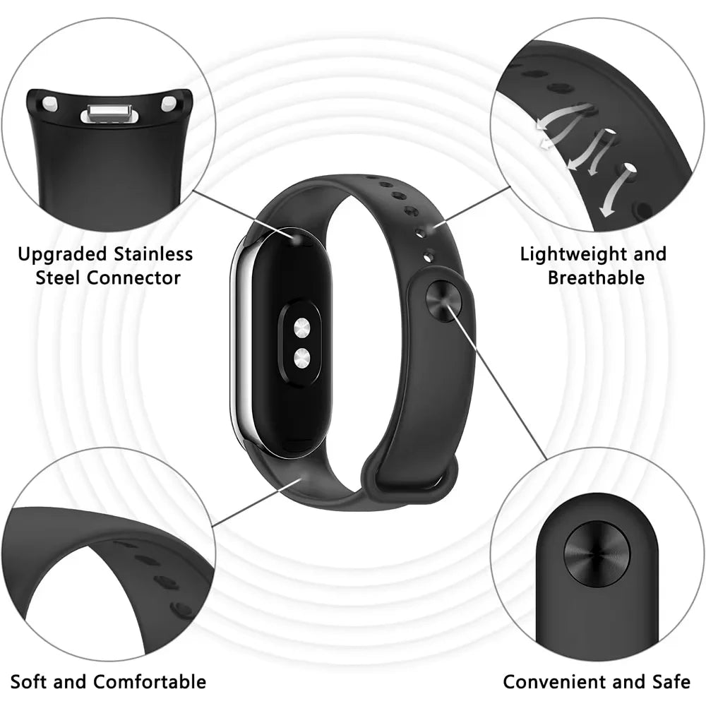 Soft Silicone Replacement Strap for Xiaomi Smart Band 9