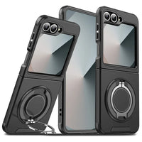 Magnetic Heavy Duty Armor Case with Ring Holder for Samsung Galaxy Z Flip 6