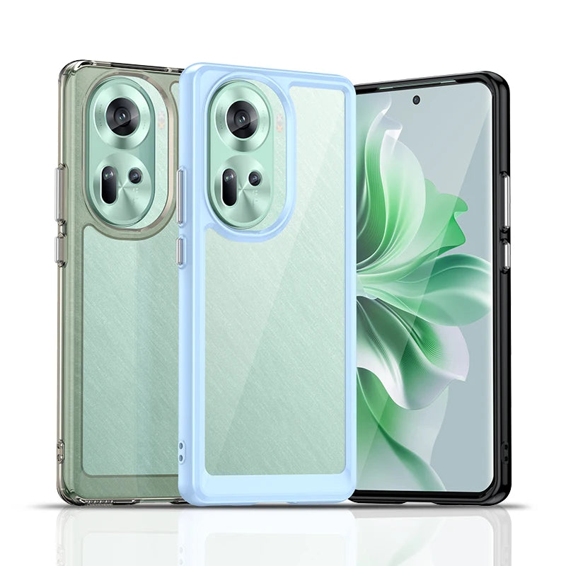 Hard Translucent Shockproof Clear Case for OPPO Reno 11 Series