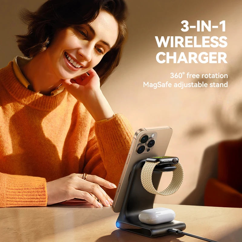 Joyroom 3-in-1 Magnetic Wireless Charging Station