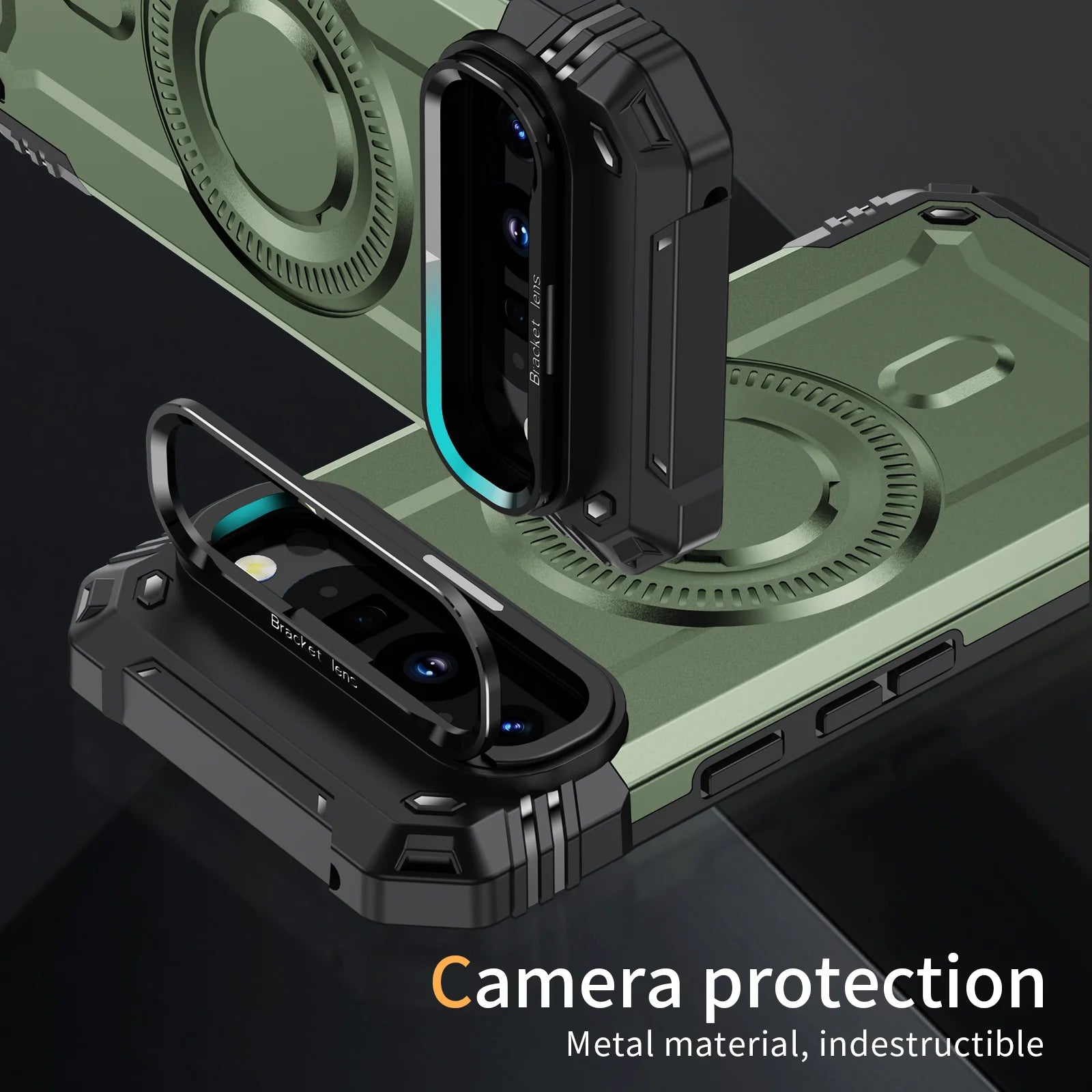 Military Armor Shockproof Magnetic Case for Google Pixel 9 Series