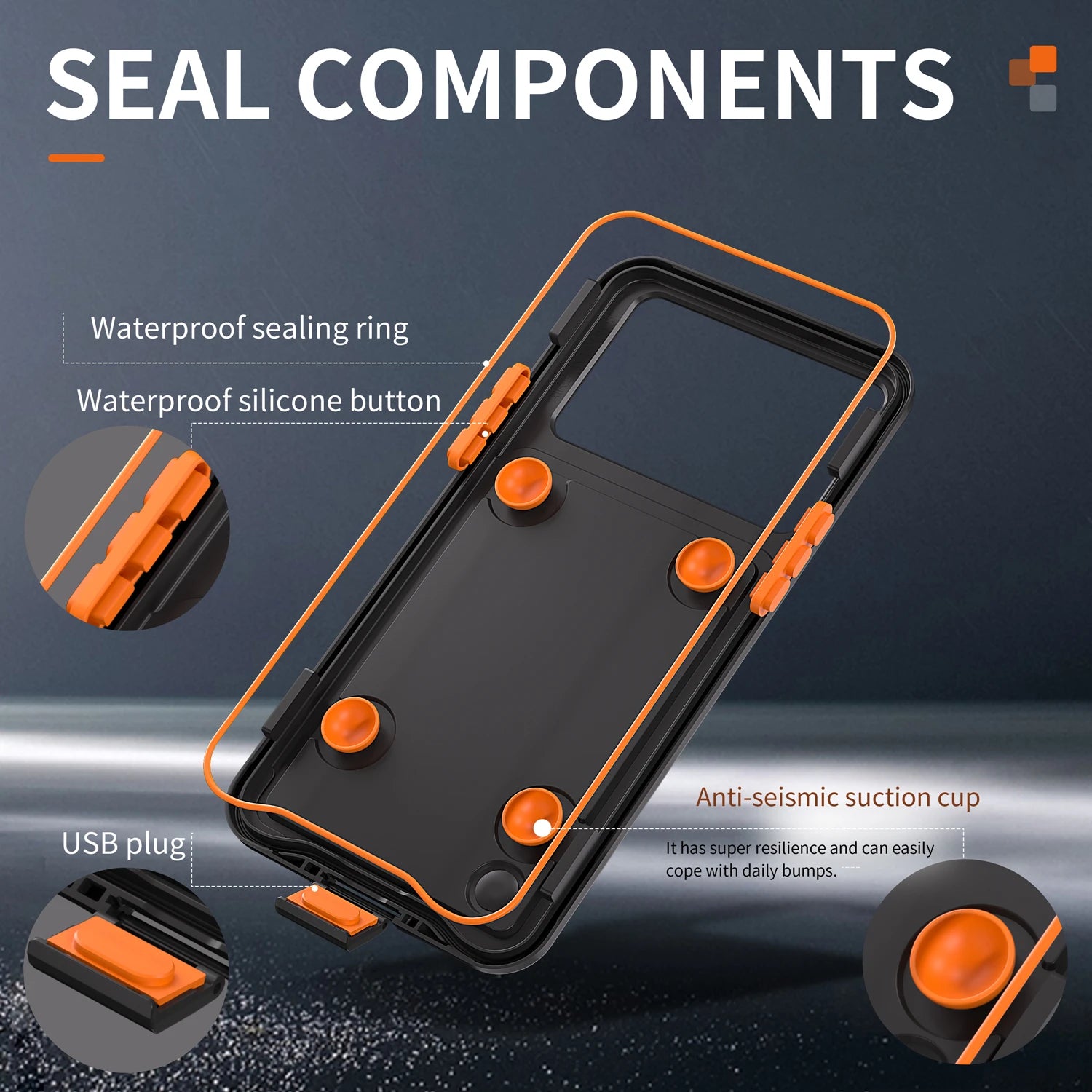 Waterproof Air Box Phone Case for iPhone 15 Series