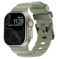 Premium Sport Silicone Strap with Metal Buckle for Apple Watch