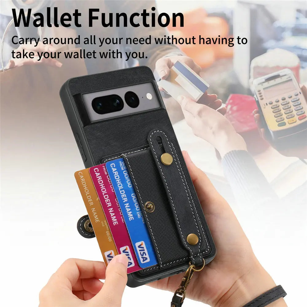 Wristband Leather Case for Google Pixel 8 Series