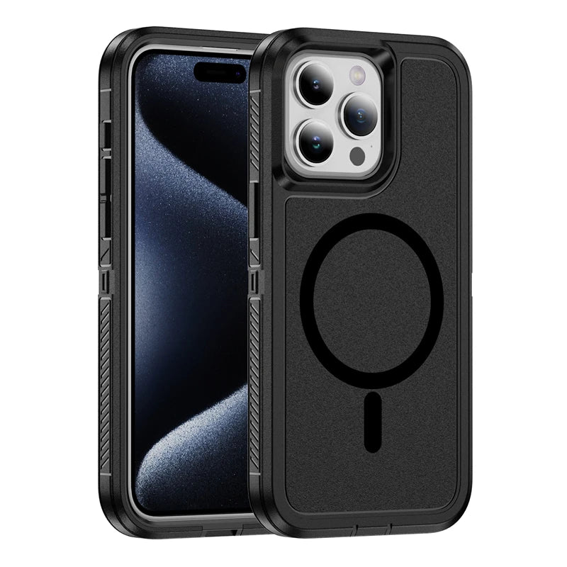 Shockproof Armor MagSafe Case for iPhone 15 Series