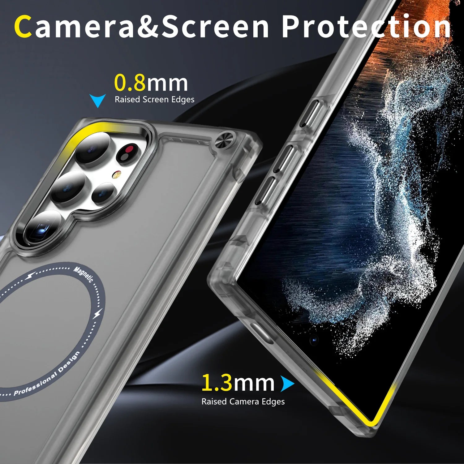 Translucent Magnetic Case for Samsung Galaxy S23 Series