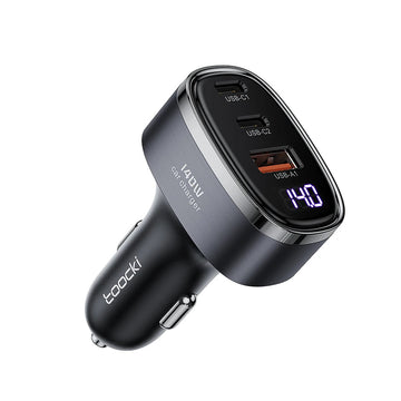 Toocki 140W USB-A + Dual Type-C PD Car Charger