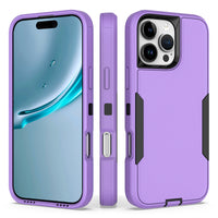 2-in-1 Shockproof Armor Case with TPU Frame and Plastic Back for iPhone 16 Series