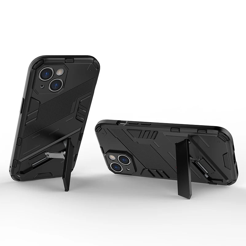 Armor Shockproof Stand Case for iPhone 15 Series