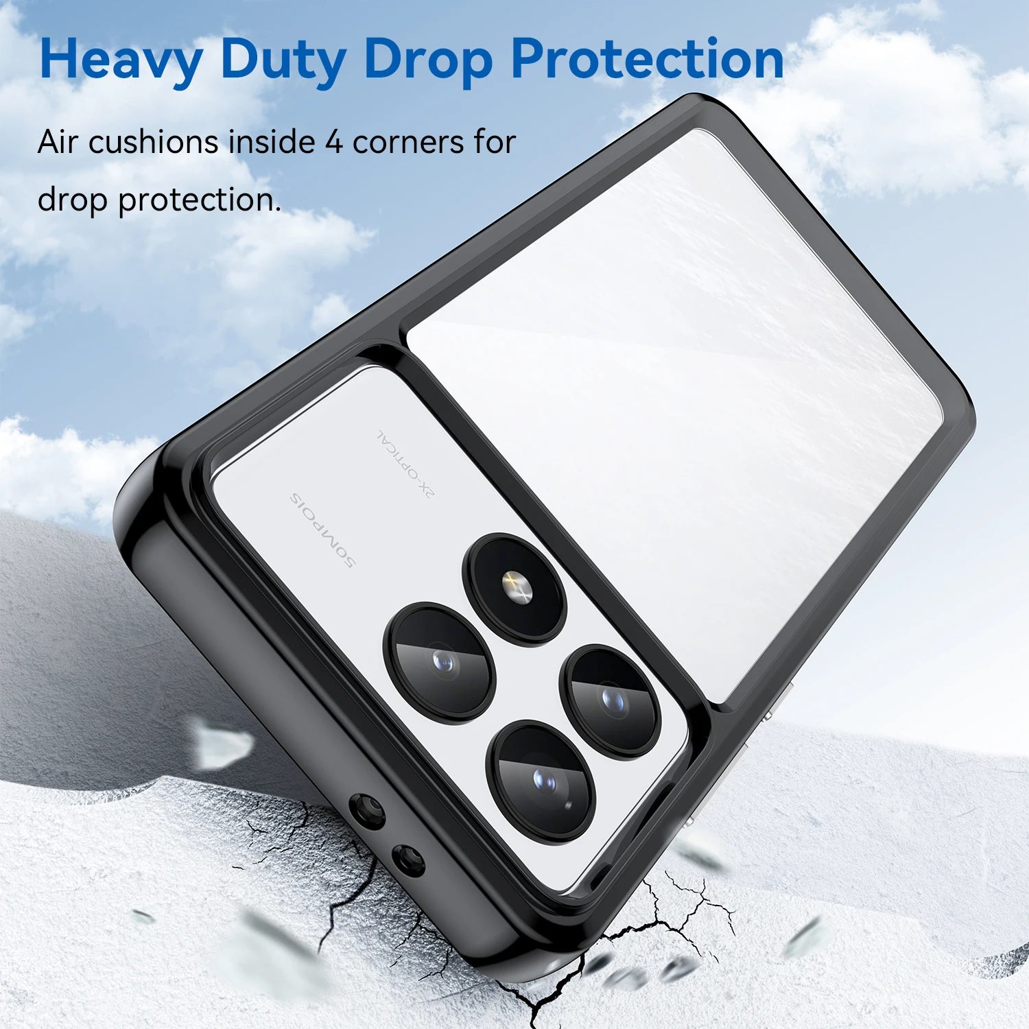 Rugged Shield Shockproof Case for Xiaomi Poco X6 Pro