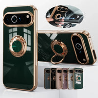 Shockproof Plating Ring Holder Case for Google Pixel 9 Series