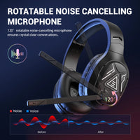 EKSA E5 BT - Bluetooth 5.3 Gaming Headset with Mic