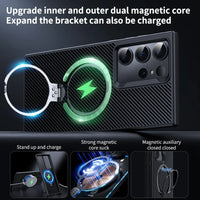 360° Rotating Rİng Magnetic Phone Case for Samsung Galaxy S25 Series