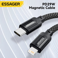 Essager 29W Magnetic Fast Charging USB C to Lightning Data Cable