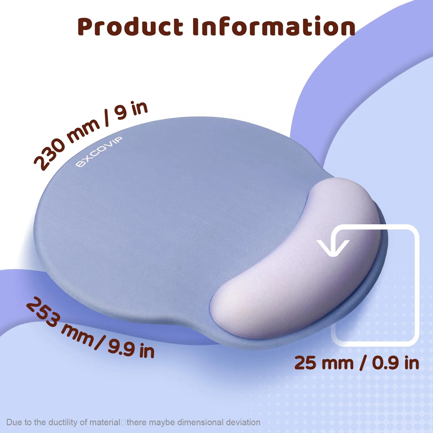 Ergonomic Silicone Wrist Support Mouse Pad with Non-Slip PU Base – Stay Comfortable All Day