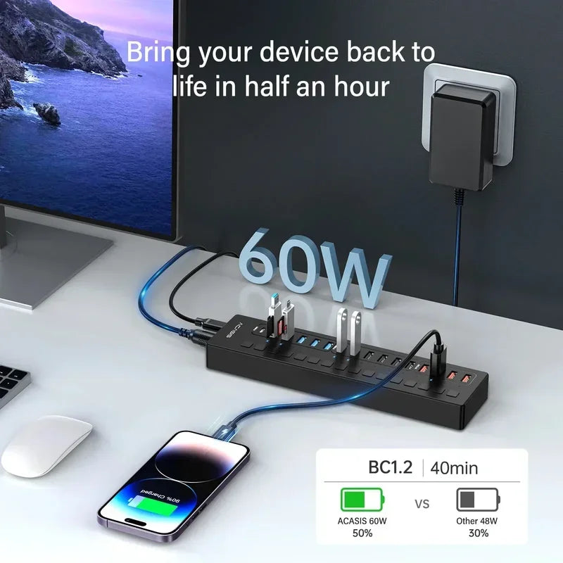 Acasis 16-Port USB-C Splitter and Hub