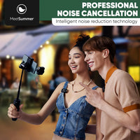 MeetSummer X1 Wireless Lavalier Microphone with Noise Cancellation and 8-Hour Battery Life