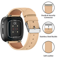 Genuine Leather Band for Fitbit Versa 4