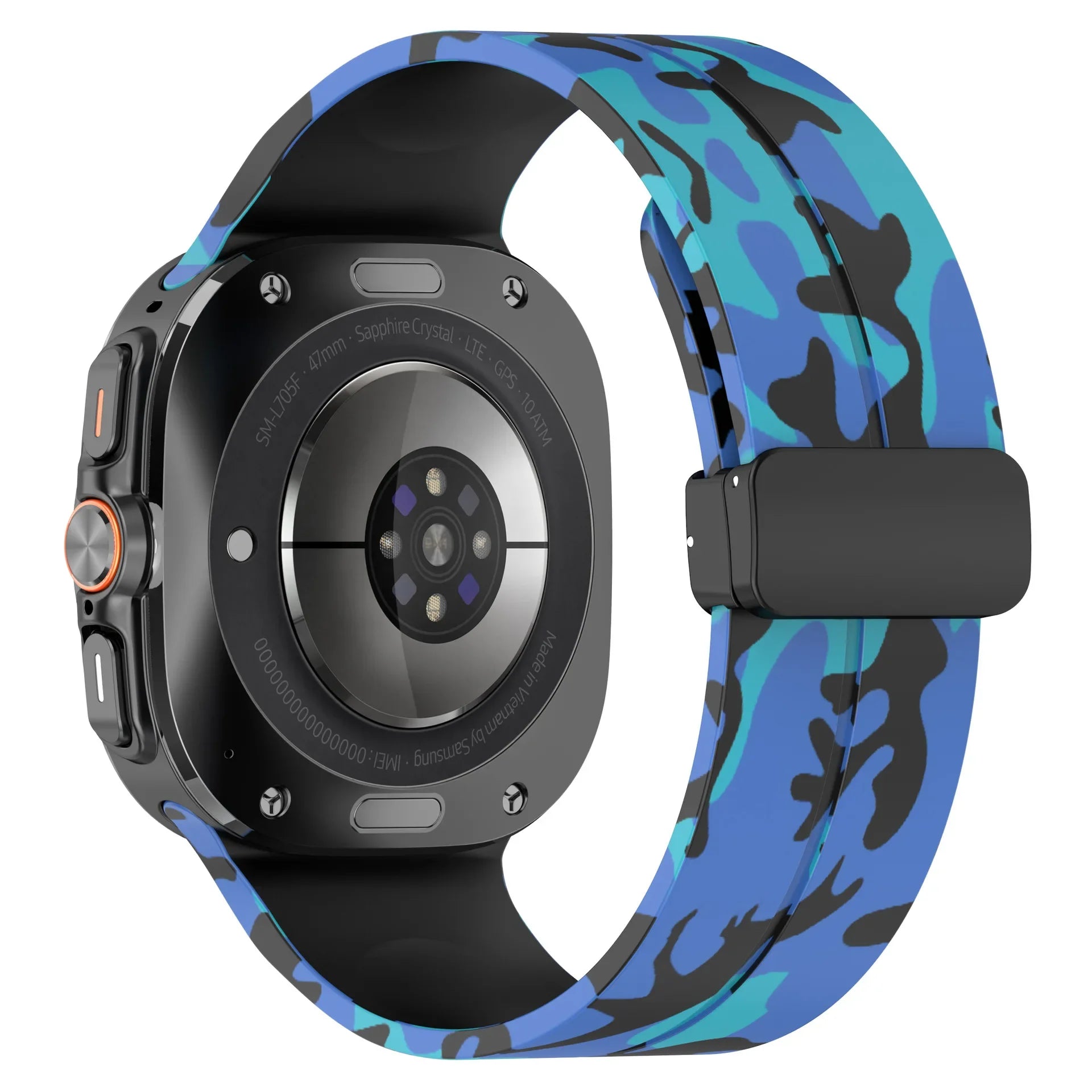 No-Gap Silicone Camouflage Strap for Samsung Galaxy Watch Ultra