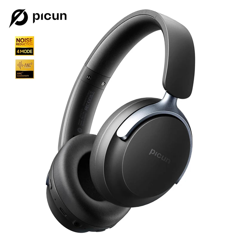 Picun NC60 Hybrid ANC Bluetooth 5.4 Over-Ear Headphones