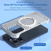 360° Rotating Bracket Ultra-Thin Rimless Shockproof Phone Case for iPhone 15 Series – Sleek Protection and Versatile Use