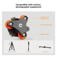 K&F Concept Tripod Leveler with 3-Axis Bubble Level