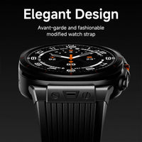 Metal No Gaps Curved End Silicone Strap for Samsung Galaxy Watch Ultra