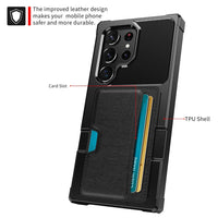 Armour Phone Case with Card Slots Holder for Samsung Galaxy S23 Series