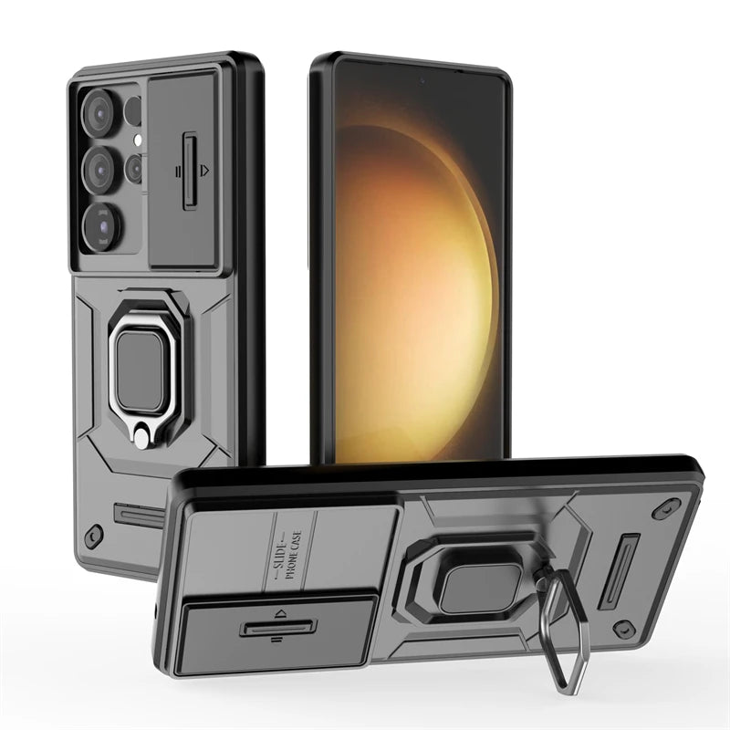 Samsung Galaxy S25 Series Armor Case with Lens Protection