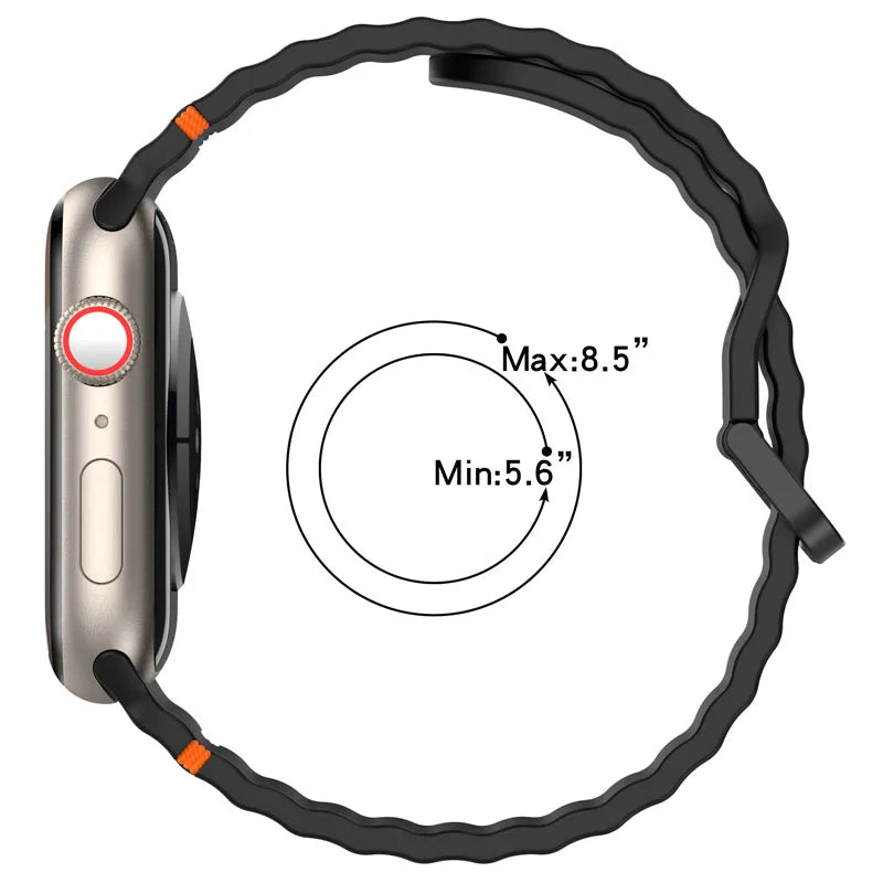 Wave Silicone Strap for Apple Watch