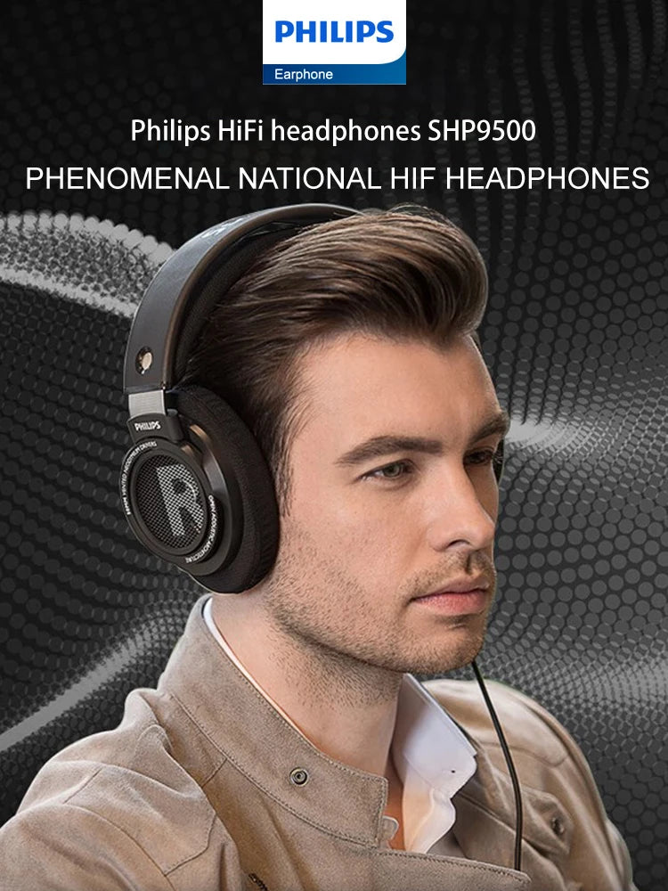 Philips SHP9500 HiFi Stereo Wired Headphones