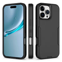 2-in-1 Shockproof Armor Case with TPU Frame and Plastic Back for iPhone 16 Series