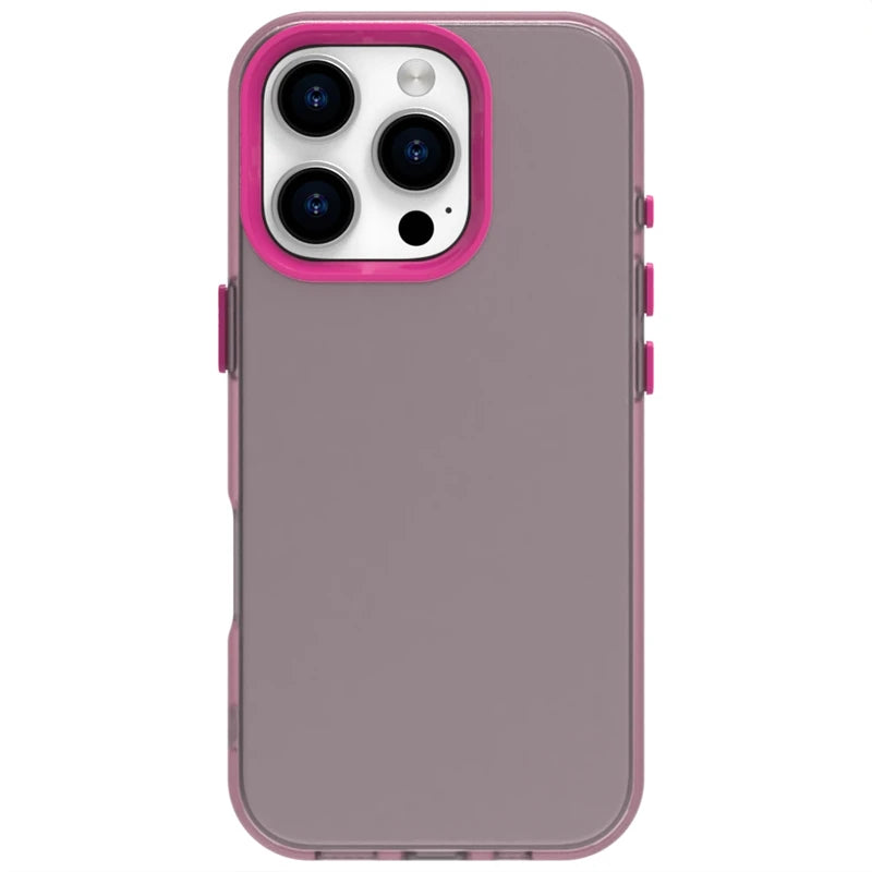 Frosted Transparent Silicone Case for iPhone 16 Series