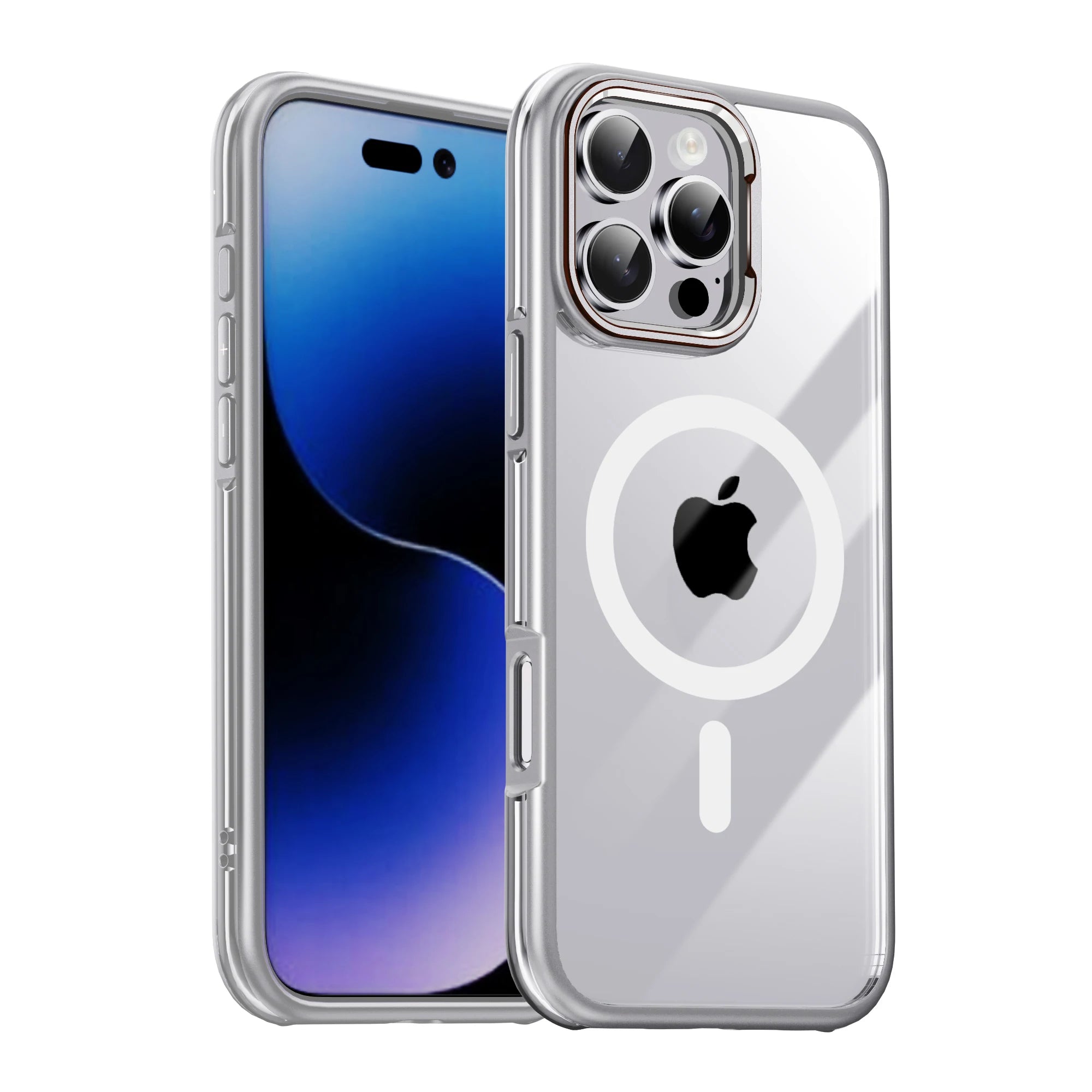 Magnetic Attraction HD Clear Anti-Yellow Shockproof Case for iPhone 16 Series