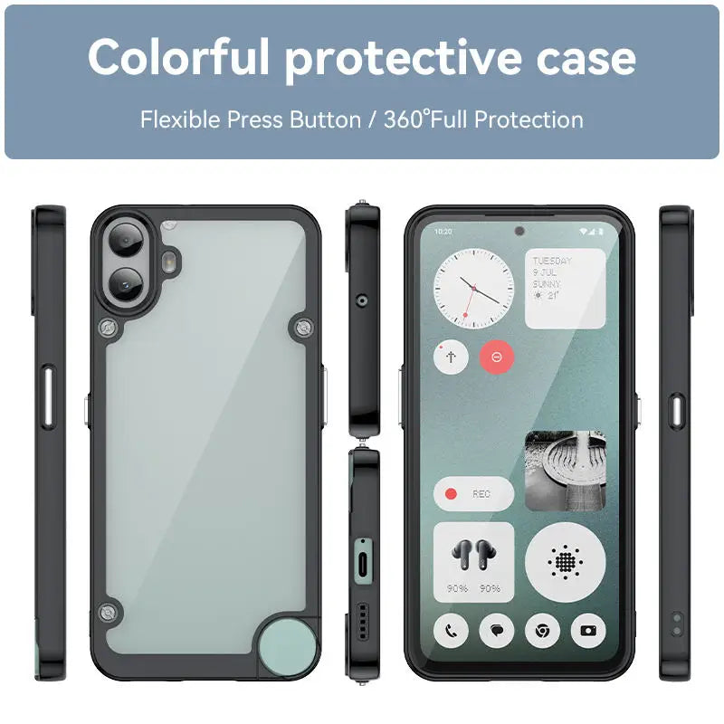 Colorful Soft Edge Silicone Bumper Case for Nothing CMF Phone 1 - Stylish Protection