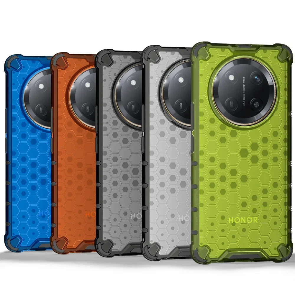 Shockproof Transparent Honeycomb Case for Honor X9c