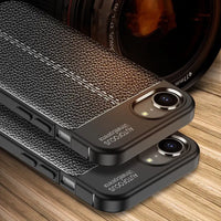 Leather Style Soft TPU Case for iPhone 16e