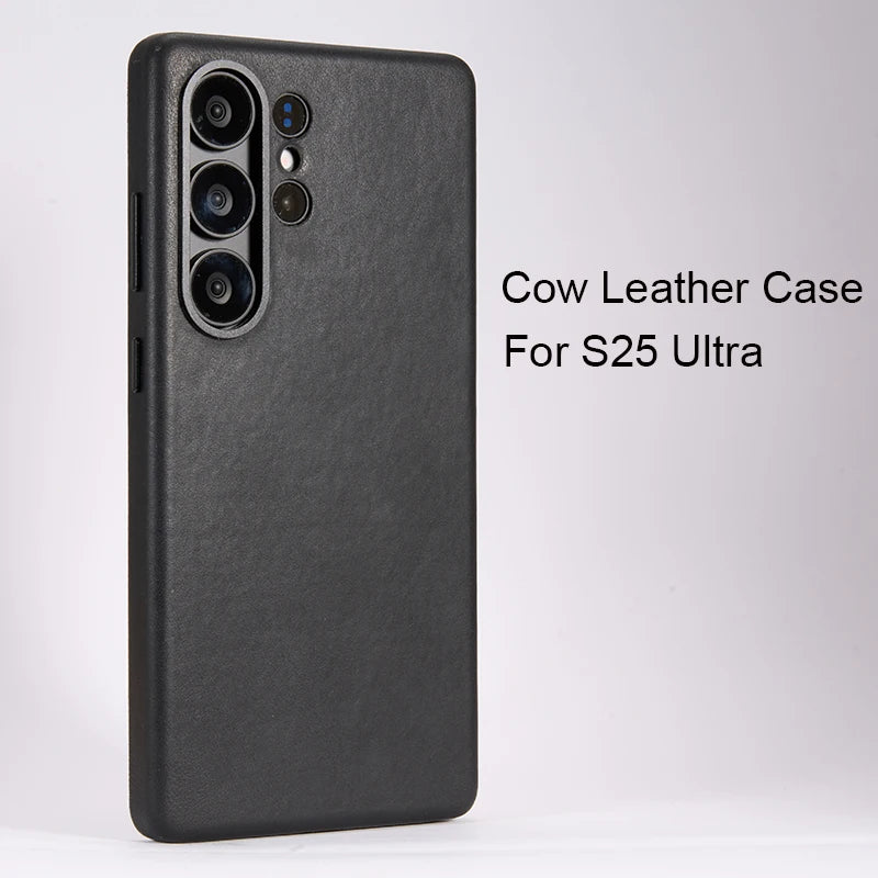 Premium Genuine Leather Case for Samsung Galaxy S25 Ultra