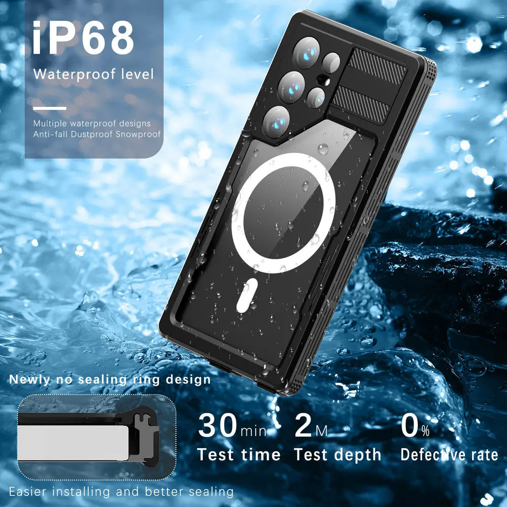 Shockproof Waterproof IP68 Sealing Case for Samsung Galaxy S24 Series