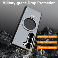 Full Coverage Protective Case with 360° Rotation & Magnetic Kickstand for Samsung Galaxy Z Fold 6