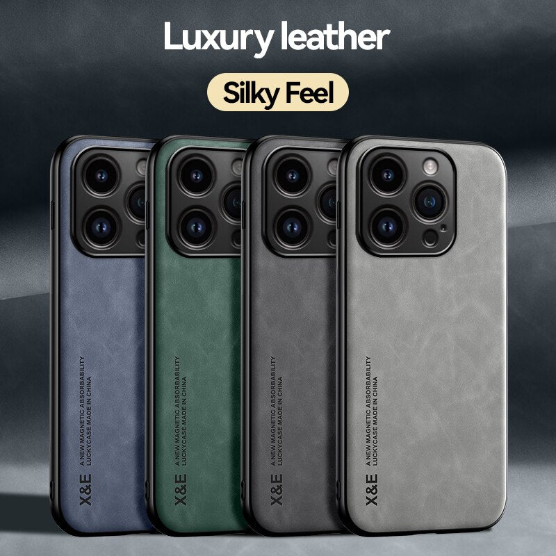 Luxury Leather Case for iPhone 15 Series