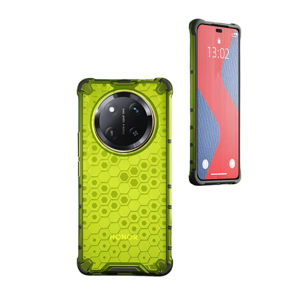 Shockproof Transparent Honeycomb Case for Honor X9c