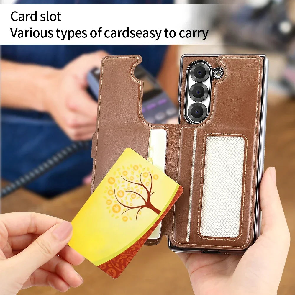 2-in-1 Detachable Magnetic Wallet Leather Case for Samsung Galaxy Z Fold 6