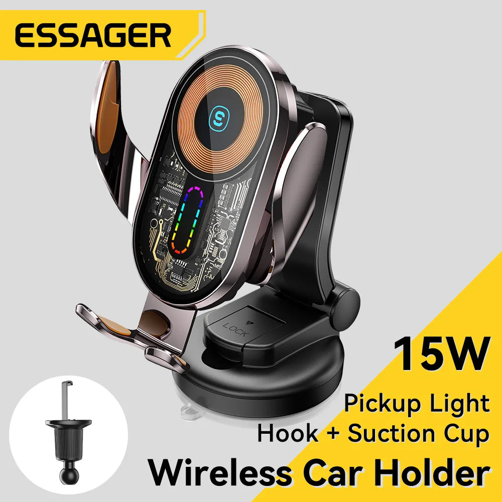 Essager Car Wireless Charger with Auto Mount – Hands-Free, Hassle-Free Charging