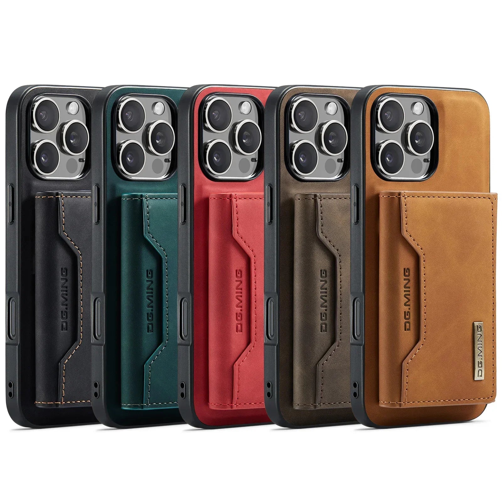 2-in-1 Detachable Magnetic PU Leather Wallet Case for iPhone 16 Series – Stylish Protection & Convenience